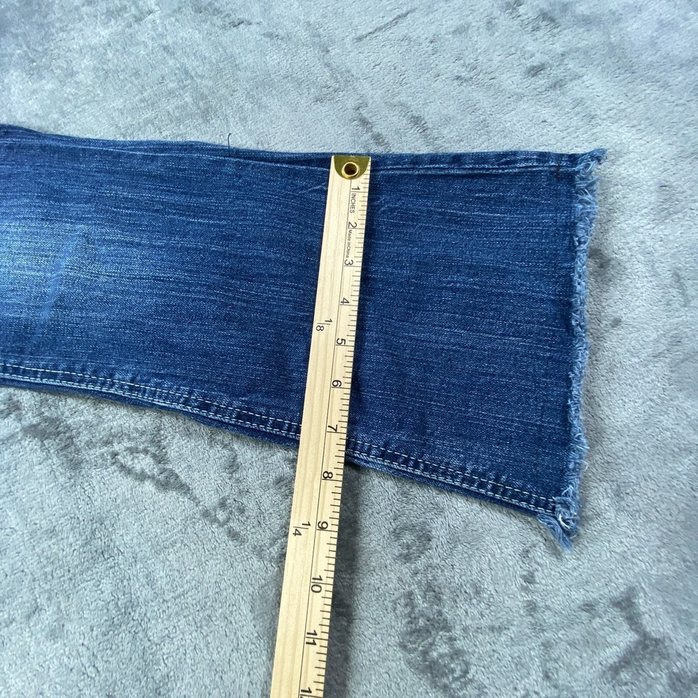 Hippie Laundry Jeans Womens 9 Blue Patchwork Y2K Boho‎ Festival Bootcut Distress - Picture 8 of 10